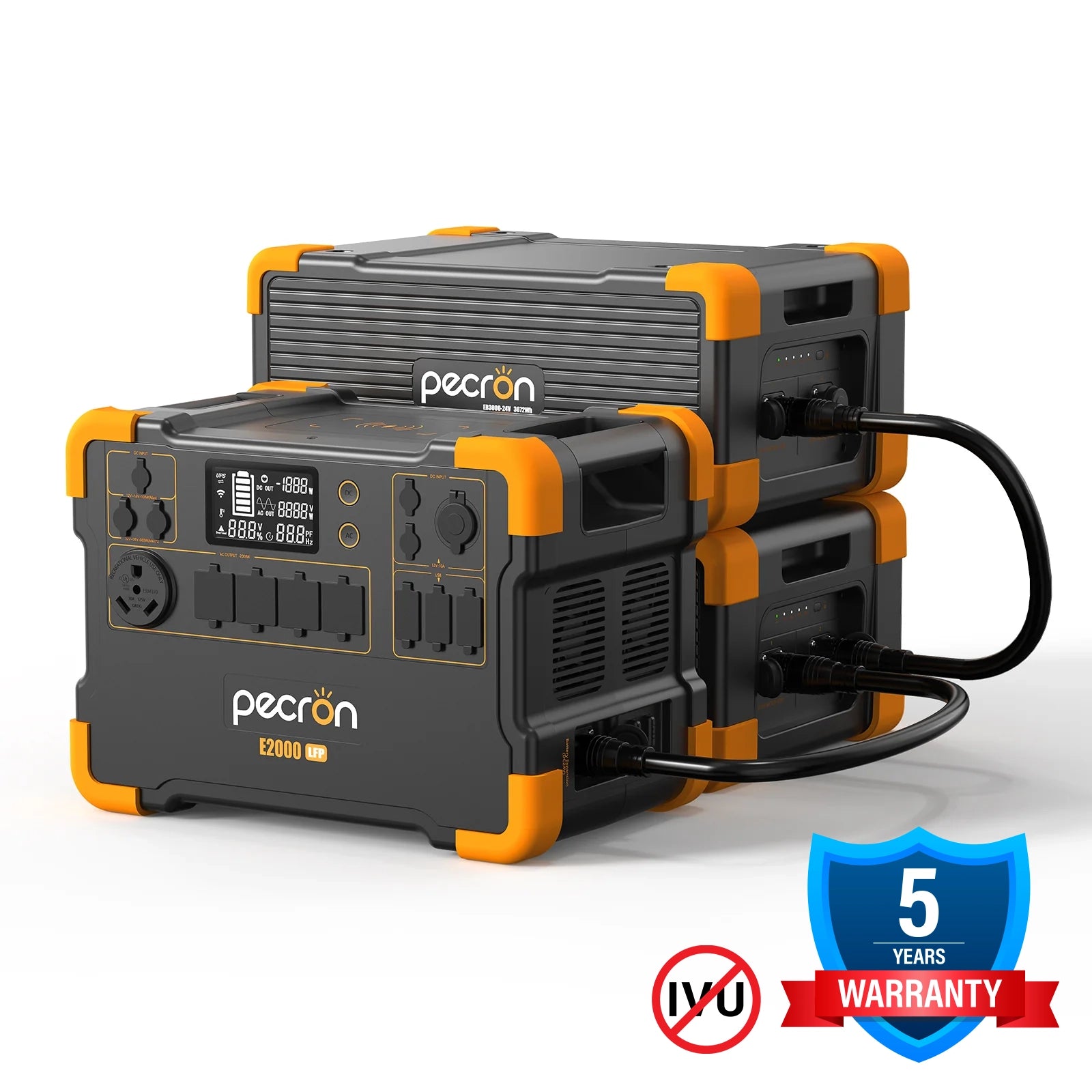 PECRON E2000LFP + 2xEB3000 | 8064Wh 2000W