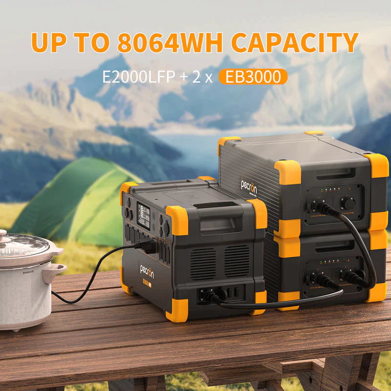 PECRON E2000LFP + EB3000 | 4992Wh 2000W