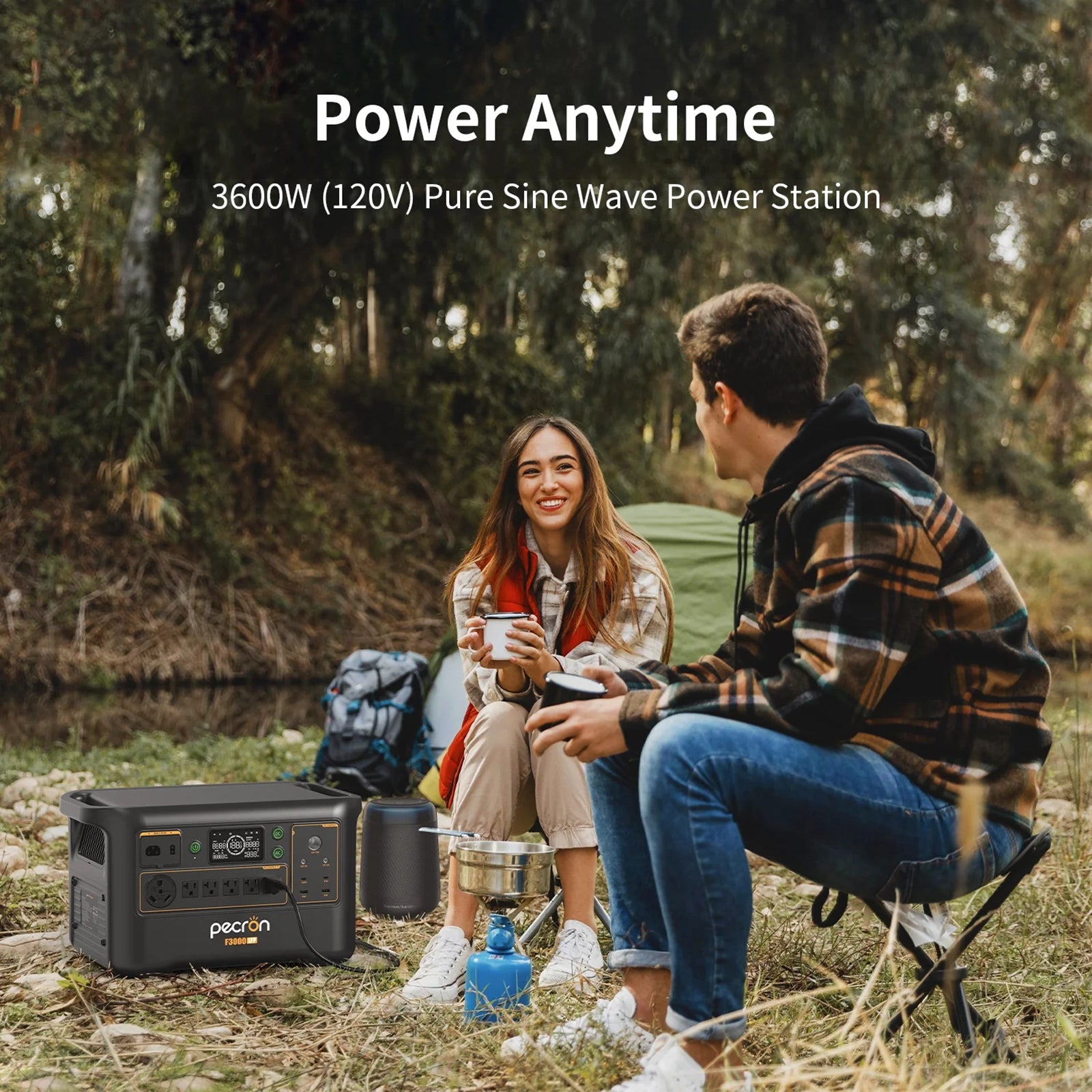 PECRON F3000LFP Expandable Portable Power Station | 3072Whr 3600W