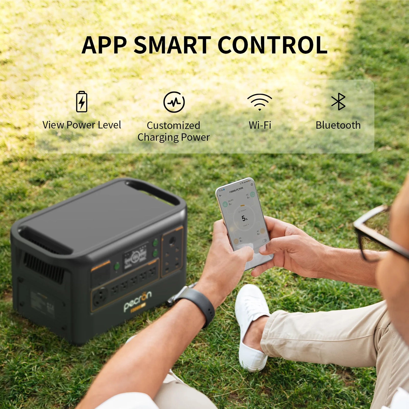 PECRON F3000LFP Expandable Portable Power Station | 3072Whr 3600W