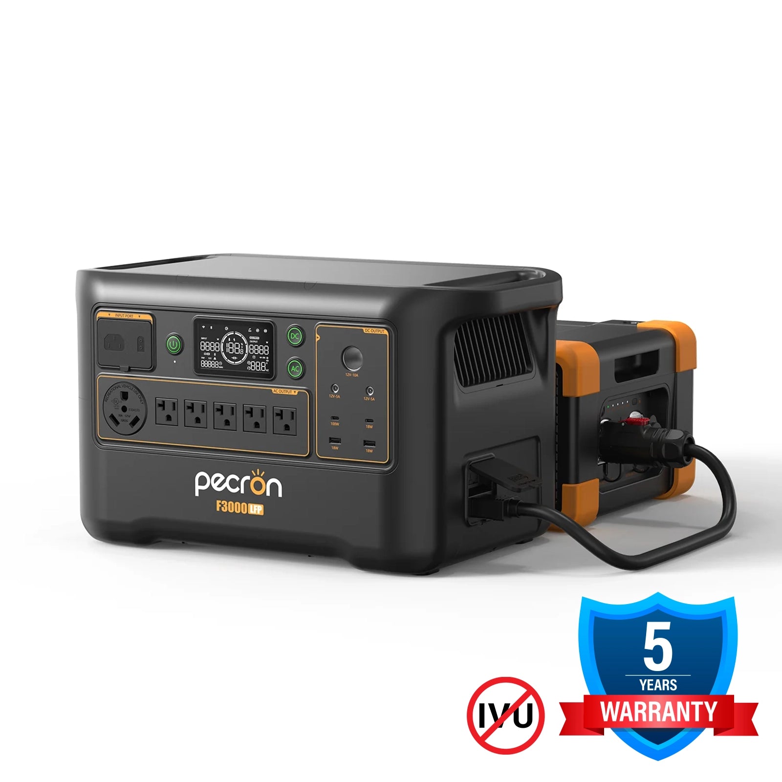 PECRON F3000LFP + EP3000 | 6144Wh 3600W