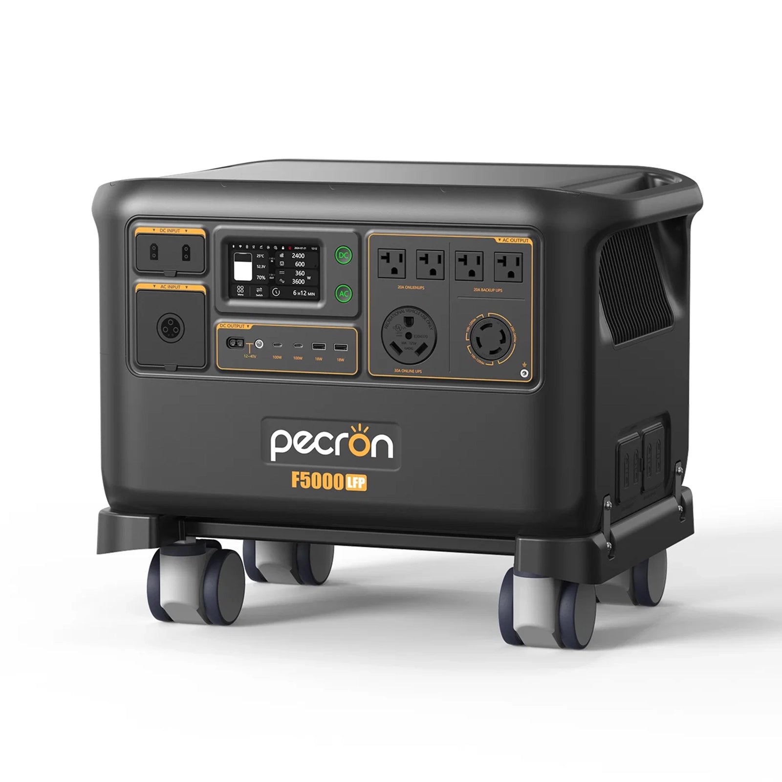 PECRON F5000LFP Expandable Portable Power Station | 5120Wh 7200W