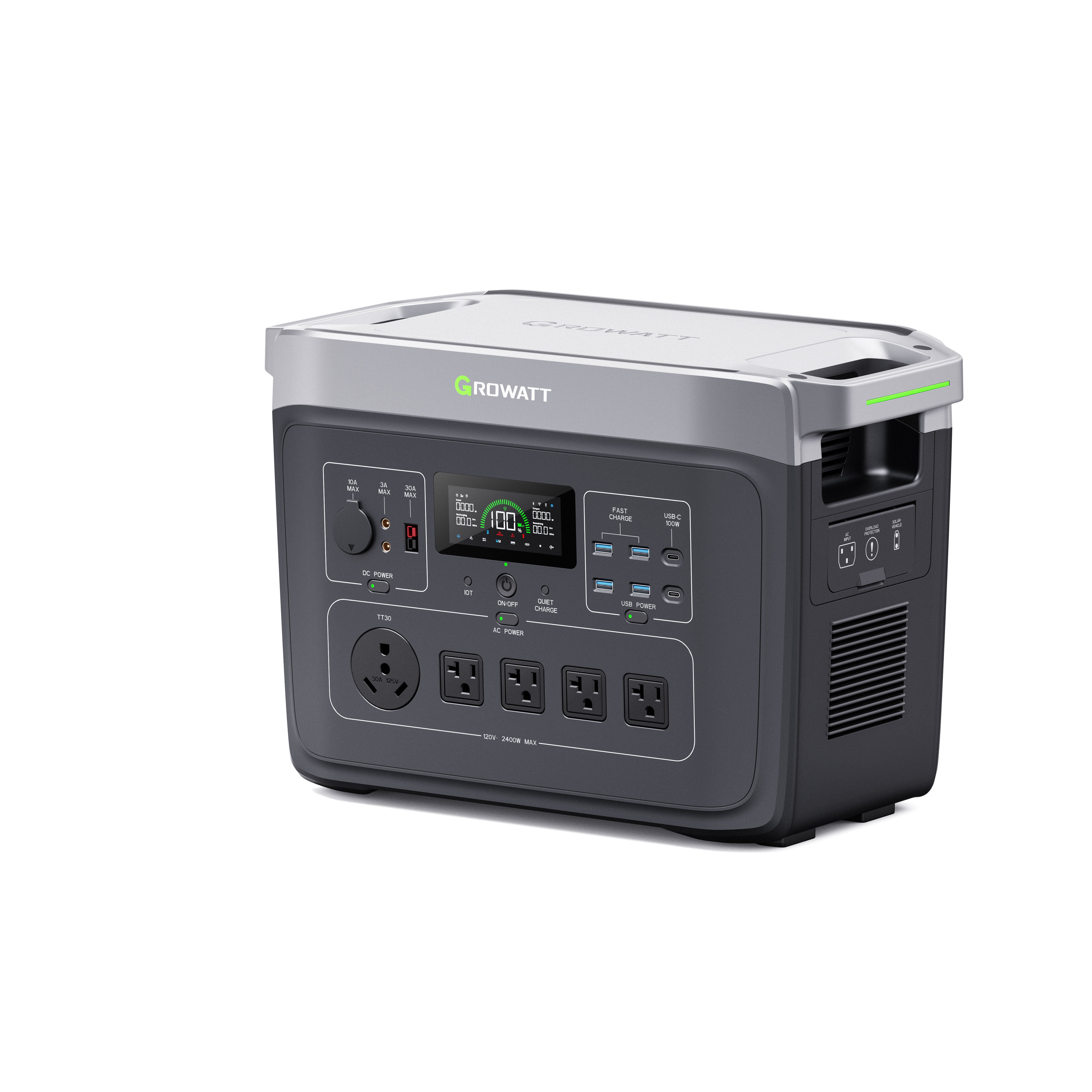 GROWATT Infinity 2000 PRO Expandable Portable Power Station | 2048Whr 2400W