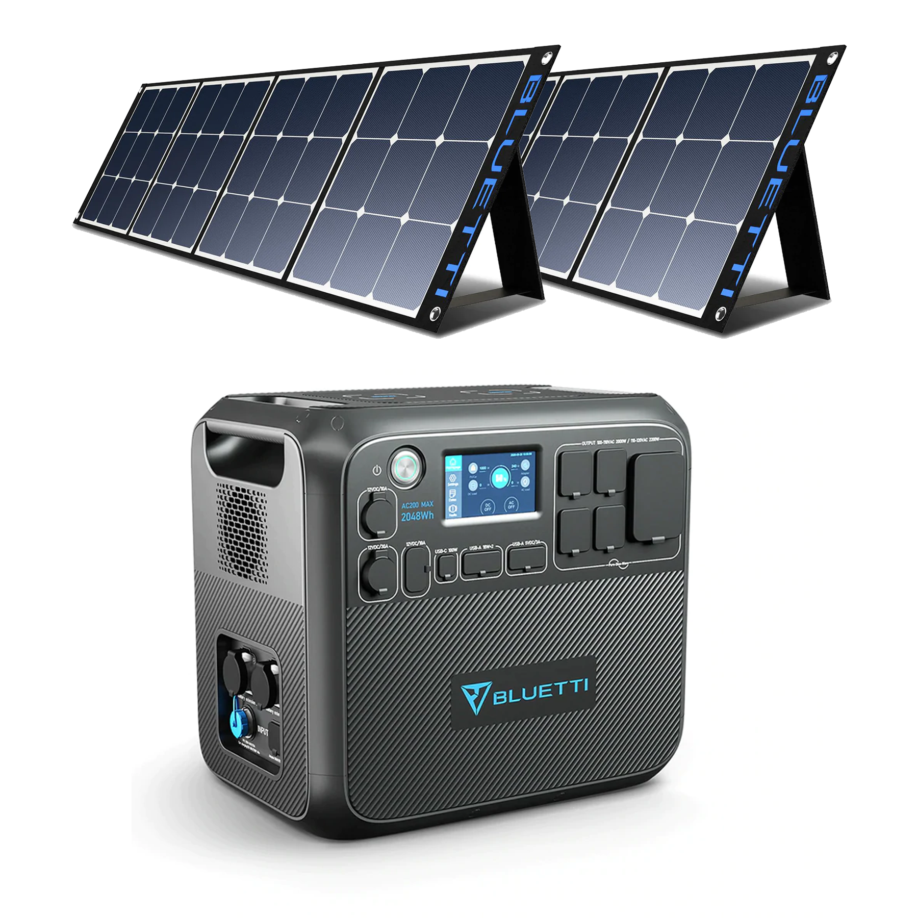 BLUETTI AC200MAX + 2x SP200 Solar Panels Bundle