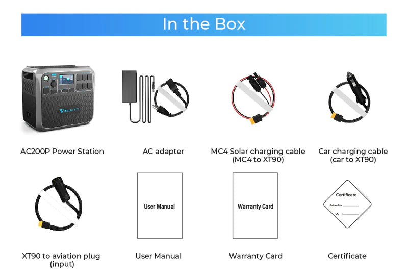 BLUETTI AC200P Portable Power Station | 2000Wh 2000W