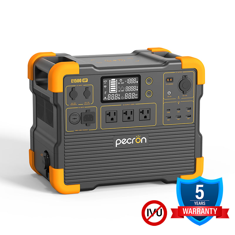 PECRON E1500LFP Expandable Portable Power Station | 1536Whr 2200W