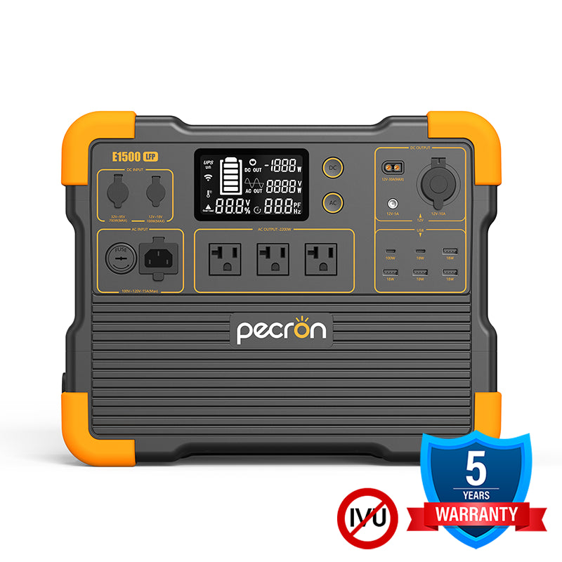 PECRON E1500LFP Expandable Portable Power Station | 1536Whr 2200W