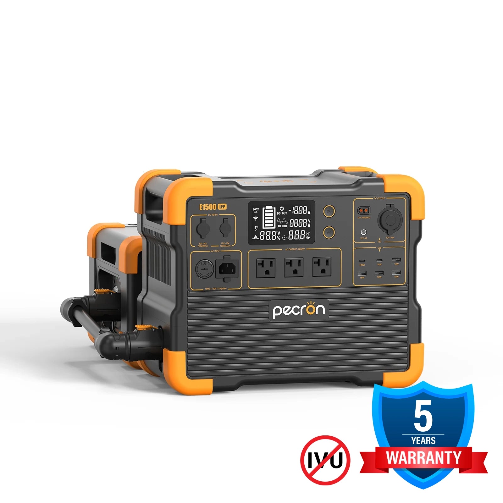 PECRON E1500LFP + EP3000-48V | 4608Wh 2200W