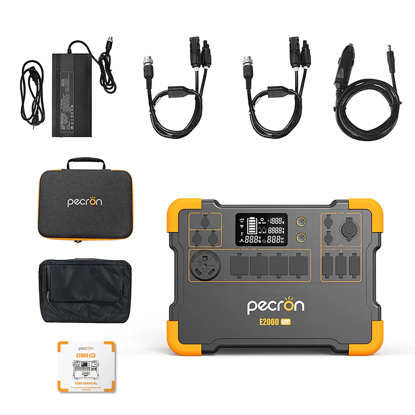 PECRON E2000LFP Expandable Portable Power Station | 1920Whr 2000W