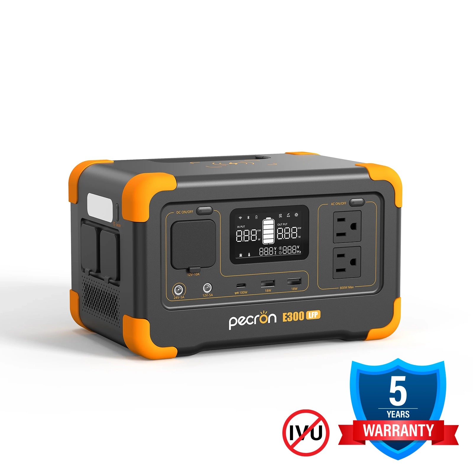 PECRON E300LFP Portable Power Station | 288Whr 600W