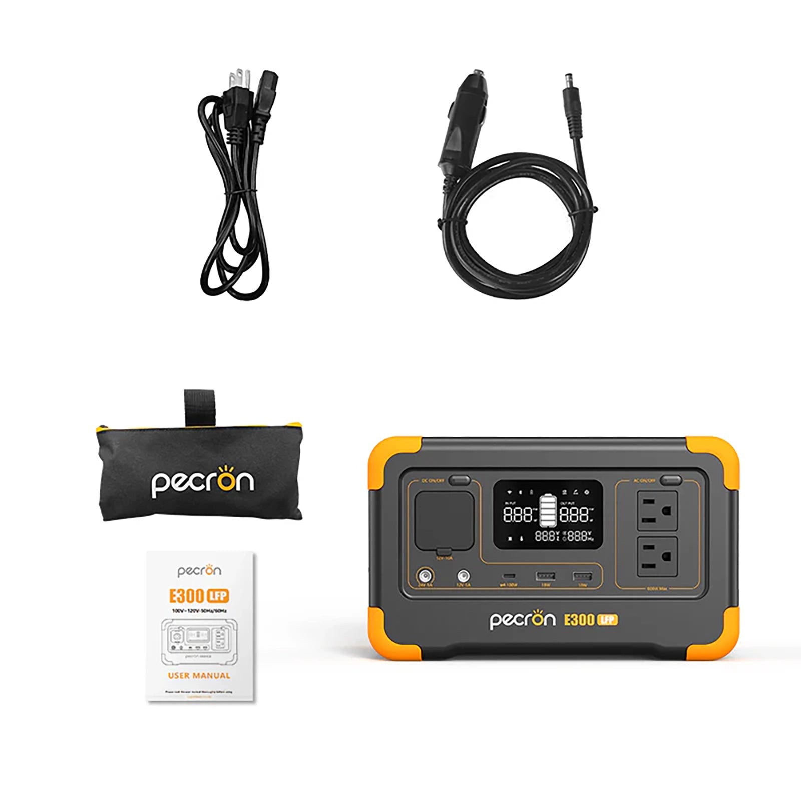 PECRON E300LFP + PECRON PV100 Solar Panel Bundle
