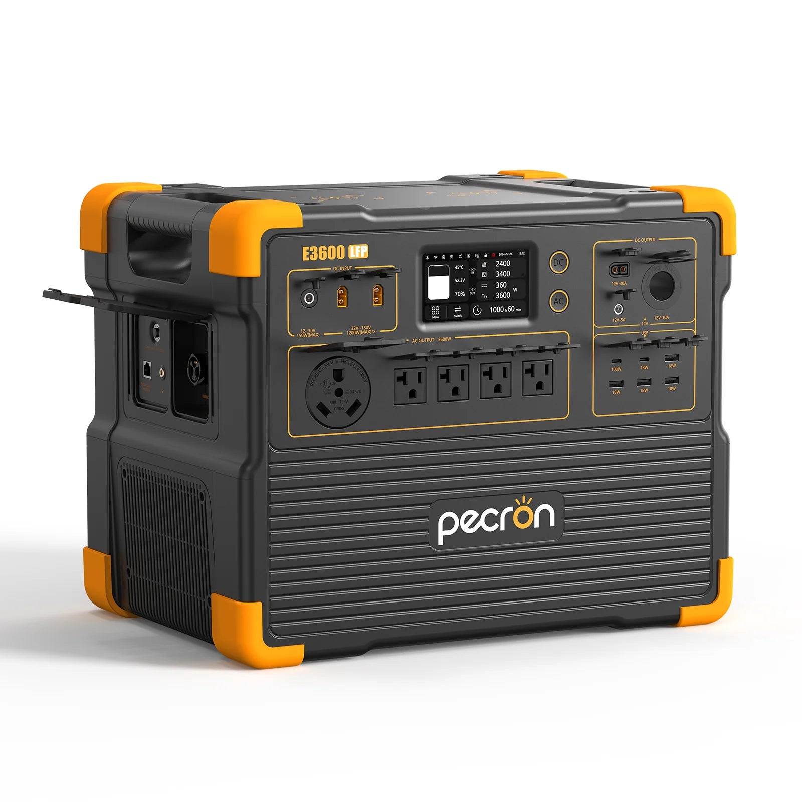 PECRON E3600LFP Expandable Portable Power Station | 3072Whr 3600W