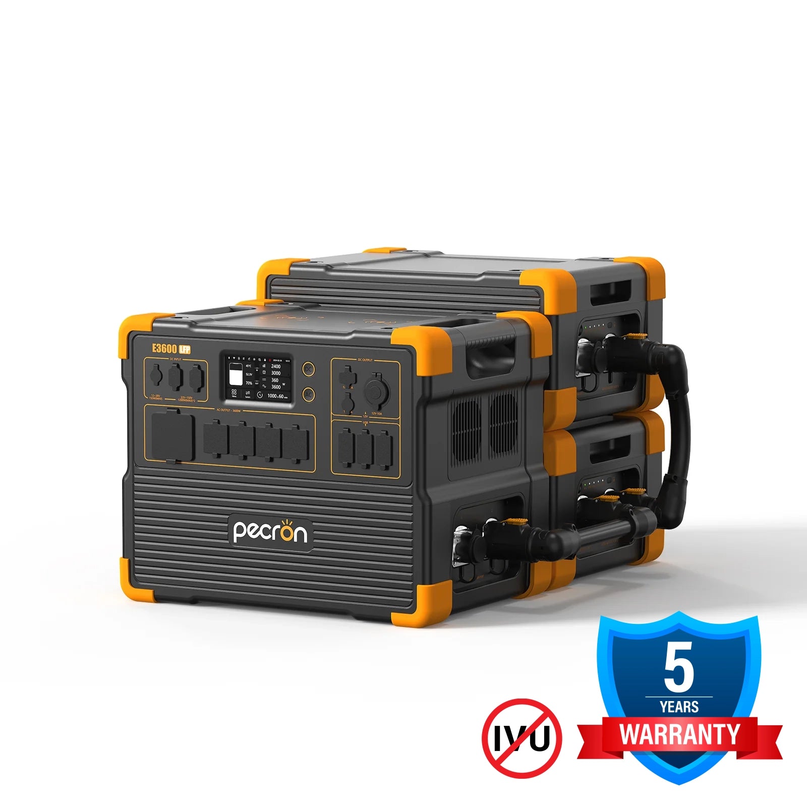 PECRON E3600LFP + 2x EP3000 | 9216Wh 3600W