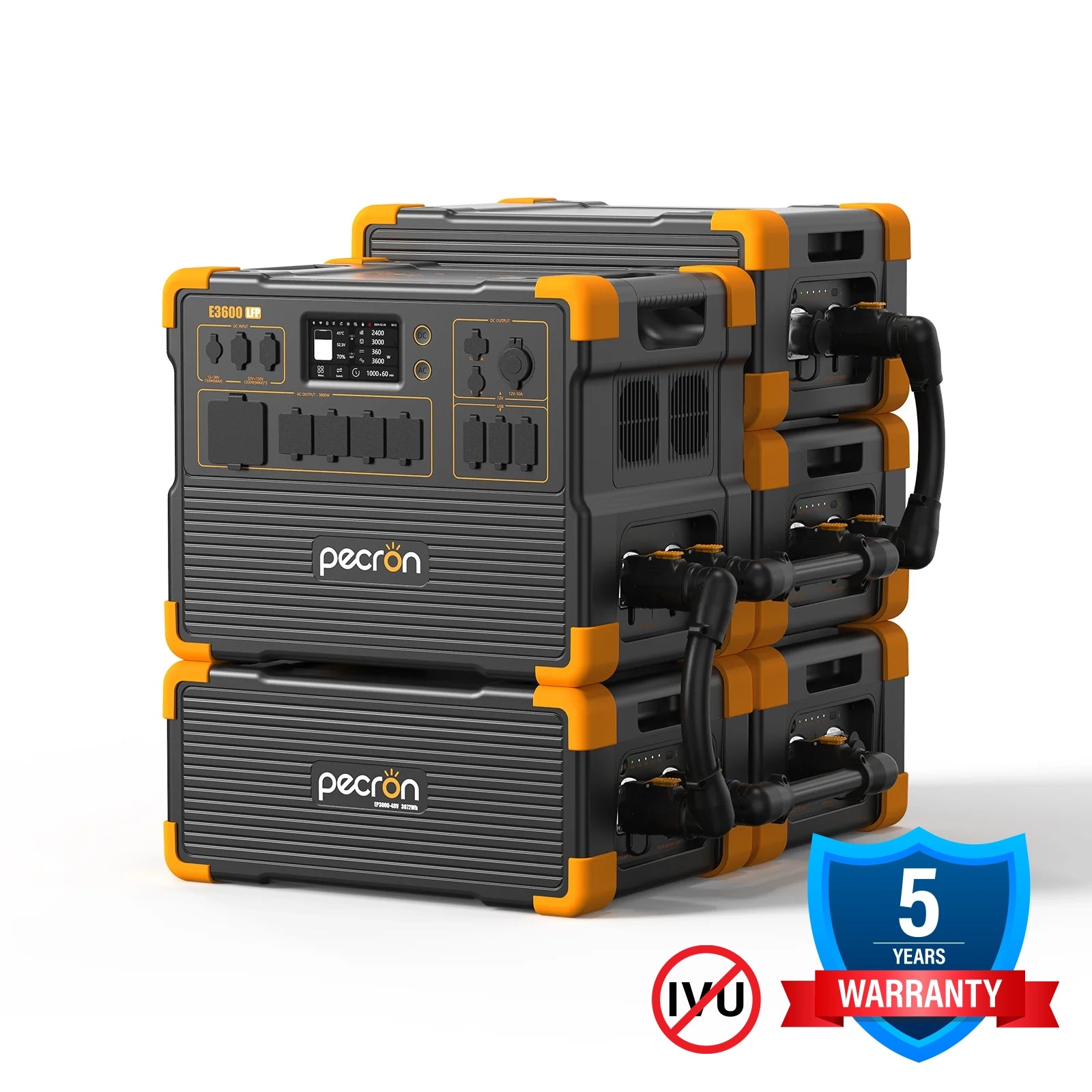 PECRON E3600LFP + 4x EP3000 | 15,360Wh 3600W