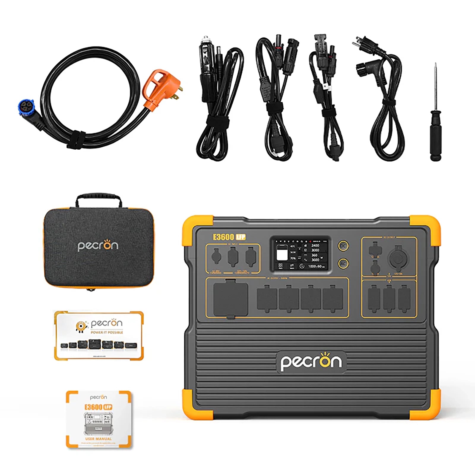 PECRON E3600LFP Expandable Portable Power Station | 3072Whr 3600W