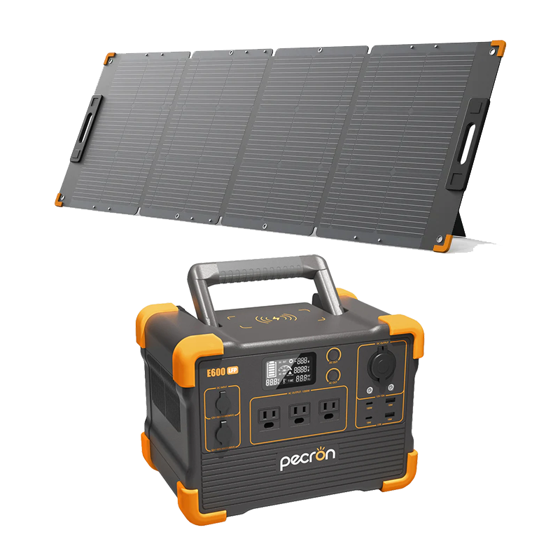 PECRON E600LFP + PECRON PV200 Solar Panel Bundle