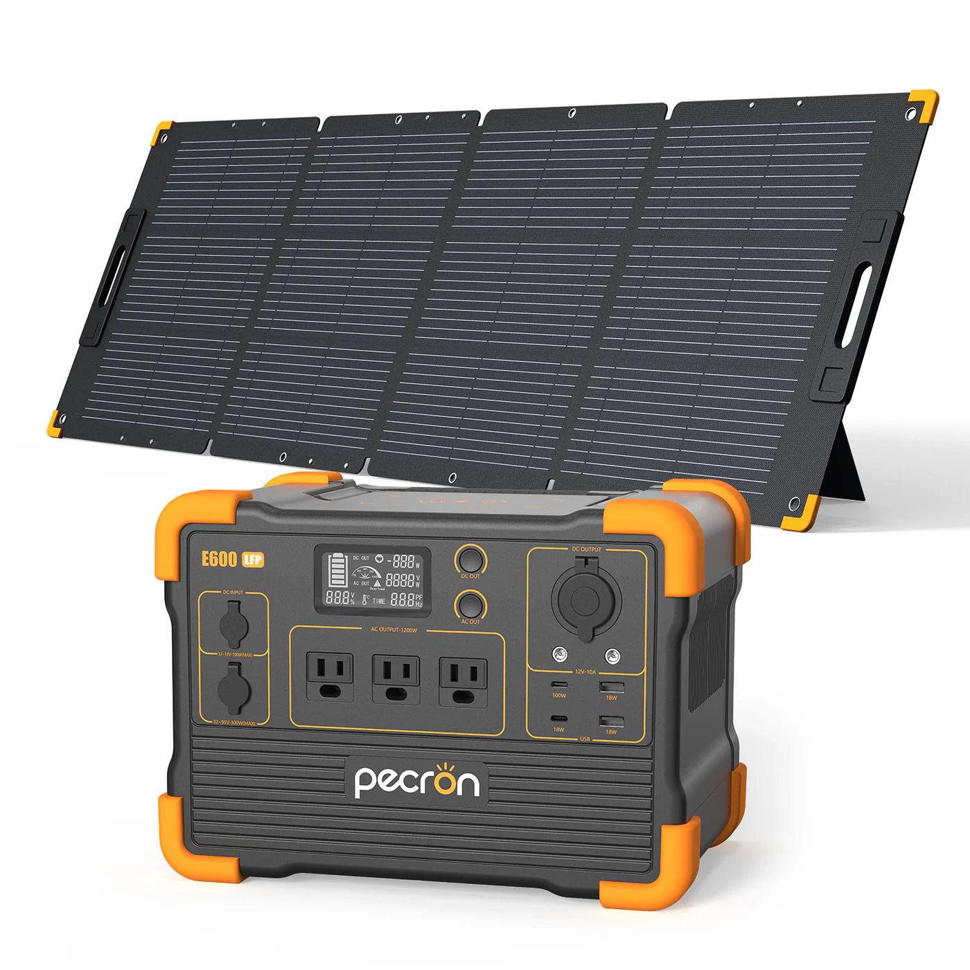 PECRON E600LFP + PECRON PV200 Solar Panel Bundle