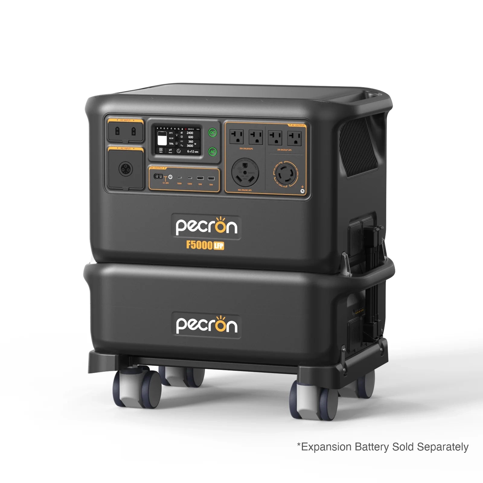 PECRON F5000LFP Expandable Portable Power Station | 5120Wh 7200W
