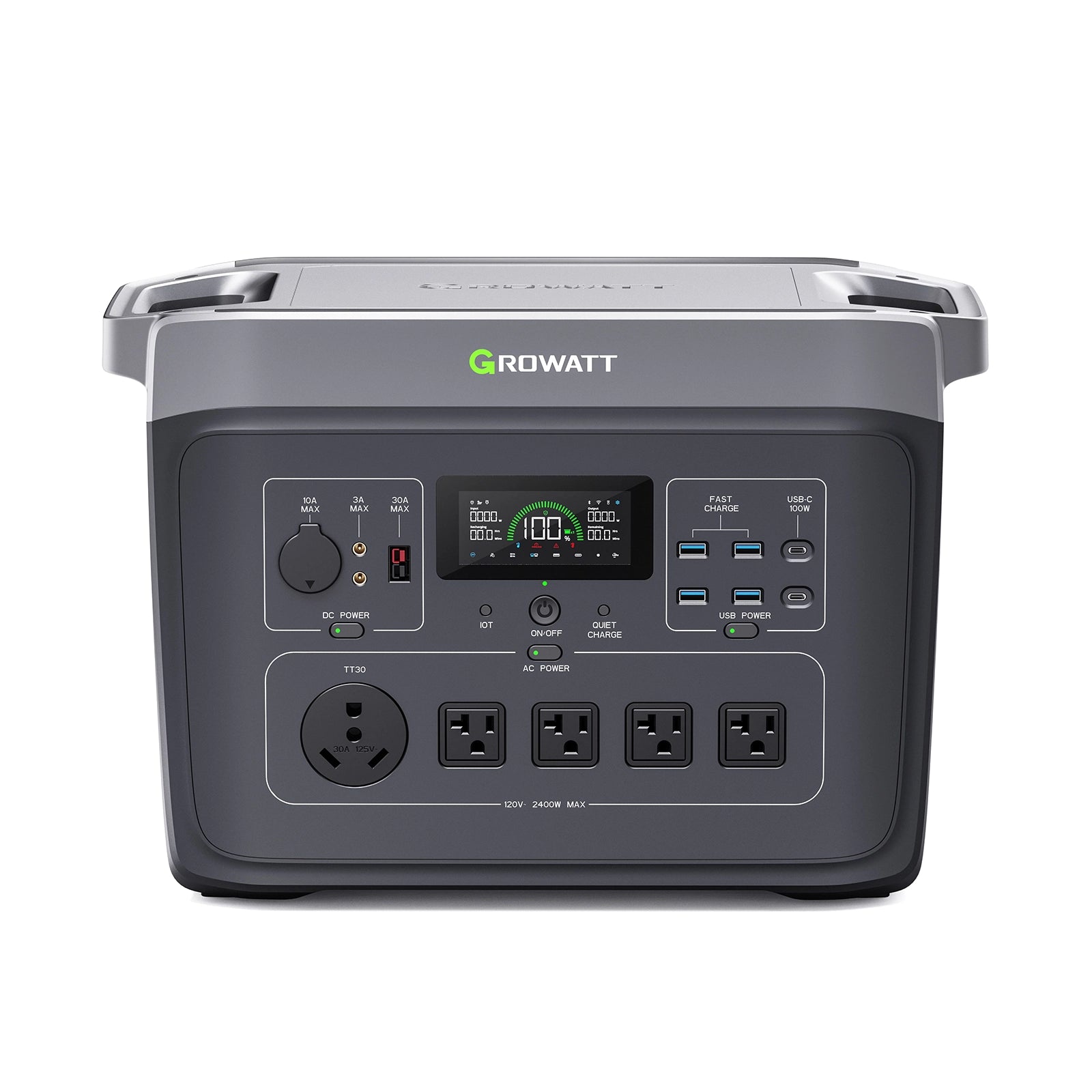 Open Box - GROWATT Infinity 2000 PRO + 1x Expansion + Cart Combo