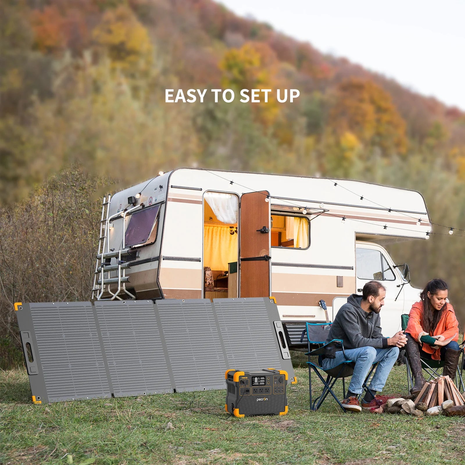 PECRON PV200 Portable Solar Panel | 200W 38V
