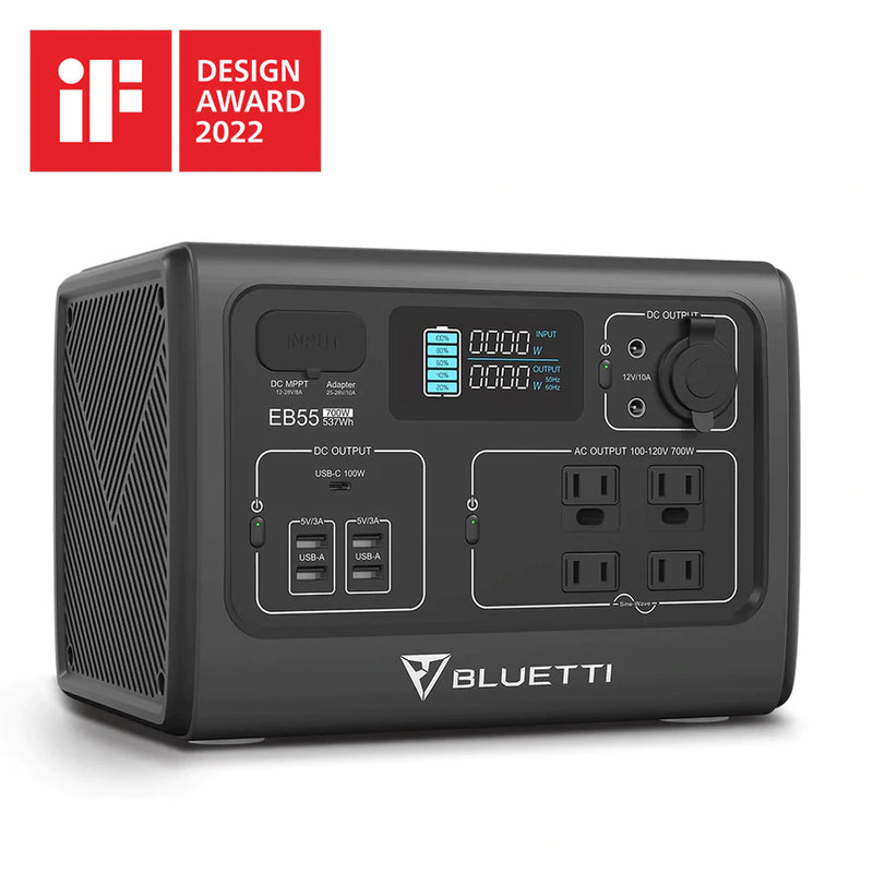 BLUETTI EB55 Portable Power Station | 537Wh 700W